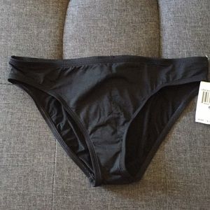 NEW La Blanca Black Bikini Bottom Sz 6